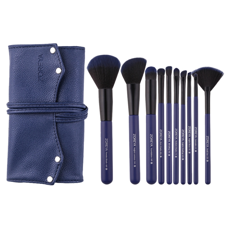 

ZOREYA ZS107 10 In 1 Makeup Brush Set Full Set Of Makeup Tool Brush(Blue)