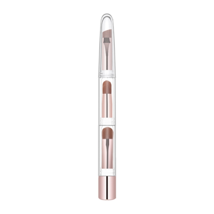 

ZOREYA ZY8-100 3 In 1 Skin Color Telescopic Makeup Brush Portable Mini Eye Brush(Transparent)