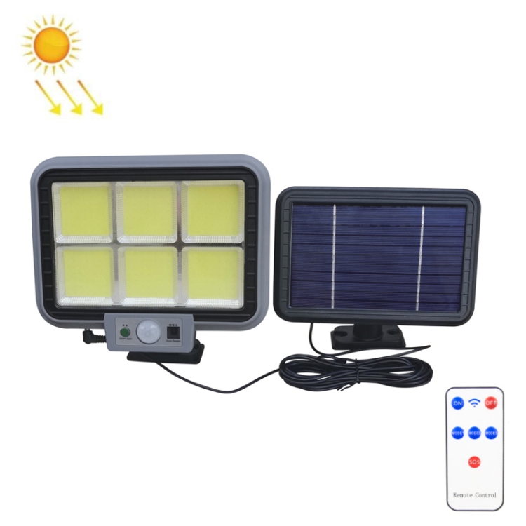 

6 x 49 COB Outdoor Waterproof Solar Split Type Wall Light Human Induction Garden Corridor Household Street Light