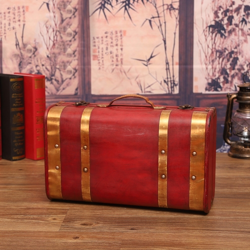 

Wooden Portable Certificate Sundries Storage Box Photo Studio Shooting Props，Specification： 1622-01 Red Phnom Penh Small