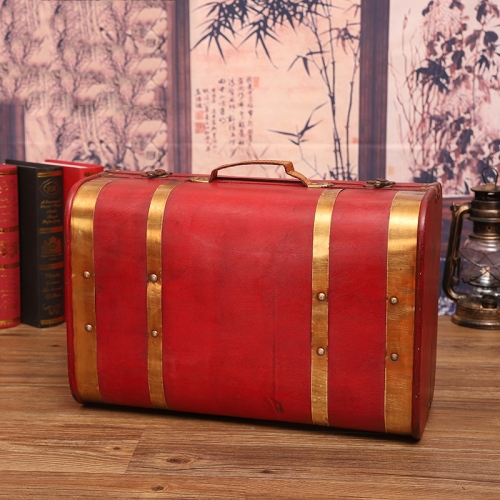 

Wooden Portable Certificate Sundries Storage Box Photo Studio Shooting Props，Specification： 1622-03 Red Phnom Penh Large