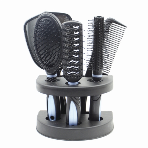 

2 Sets 6-In-1 Mirror Comb Hair Comb With Base Set Massage Scalp Beauty Comb(Ramdom Color Delivery)