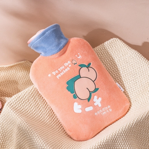 

Winter Water Injection Warm Hand Treasure Thickened Fruit Cartoon PVC Warm Water Bag, Size (including packaging): 500ml(Orange)