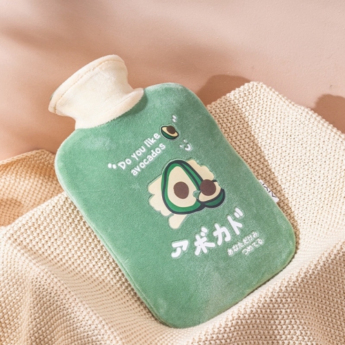 

Winter Water Injection Warm Hand Treasure Thickened Fruit Cartoon PVC Warm Water Bag, Size (including packaging): 500ml(Green)