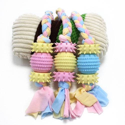 

3 PCS Pet Toys TPR Bite Resistance Dog Supplies Cotton Rope Cloth Toys, Specification: Lantern(Random Color Delivery)