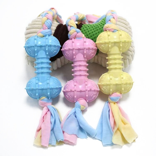 

3 PCS Pet Toys TPR Bite Resistance Dog Supplies Cotton Rope Cloth Toys, Specification: Big Horn(Random Color Delivery)