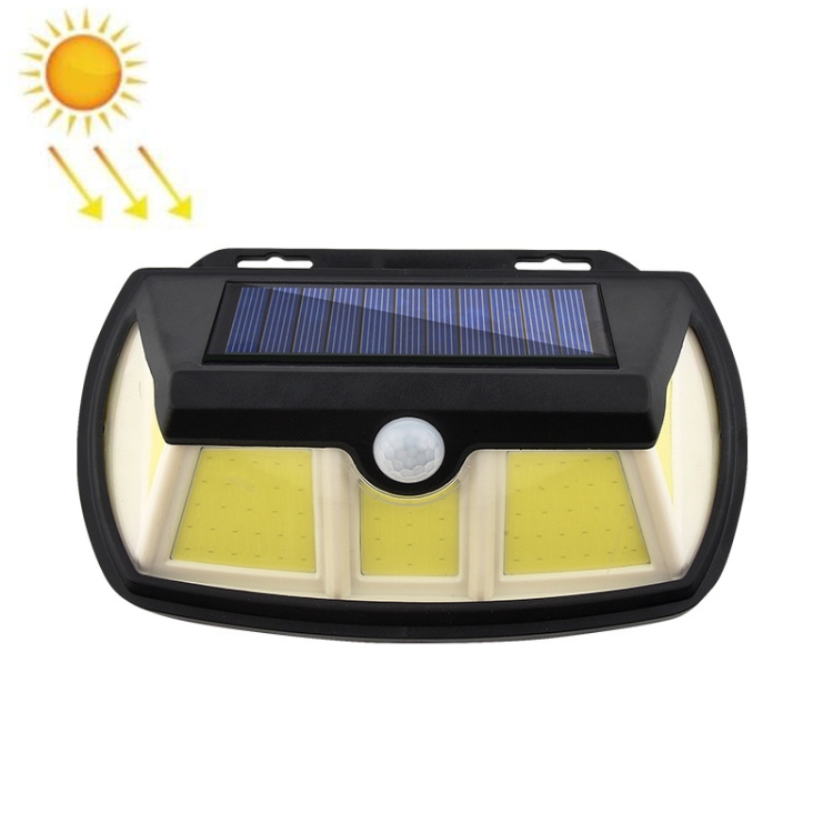 

TG-TY064 Three-Sided Floodlit Solar Wall Lamp Body Sensing Landscape Garden Light, Style: 90 COB