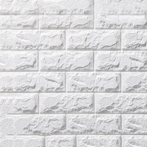 

5 PCS 3D Stereo Self-Adhesive Foam Brick Wall Stickers Waterproof And Moisture-Proof Wipeable Stickers, Specification: Nano-heated White 70x77cm