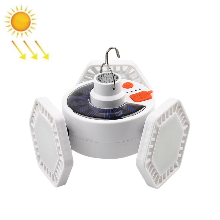 

TG-ZP012 126 LED Bulb Lamp Three-Sided Tent Camp Light Solar Rechargeable Emergency Lighting, Style: No Remote Control
