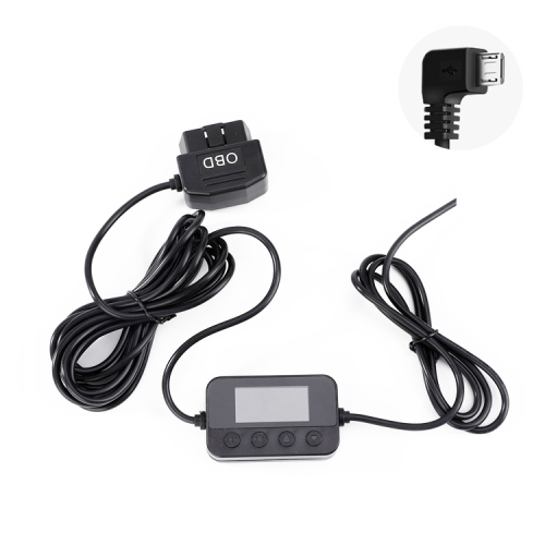 

HS-01 Car Charger Line 24V To 5V Driving Recorder Buck Line Digital Shortage Video ACC Power Cord, Style: Micro Right Elbow