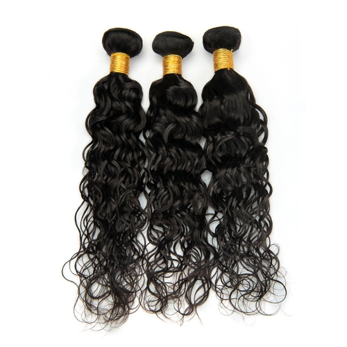 

3 PCS Ladies Water Wave Synthetic Fiber Hair Bun Wig(24 Inch)