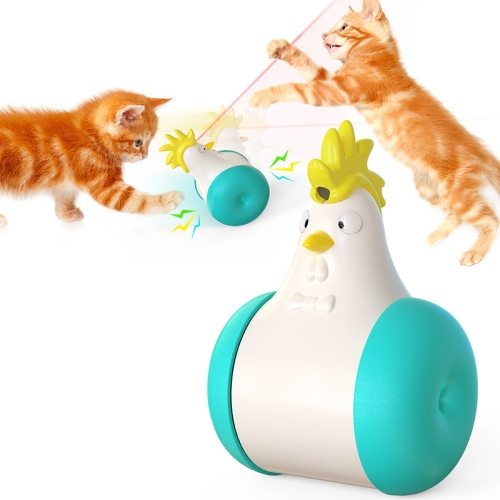 

Pet Supplies Electric Vocal Infrared Tumbler Laser Cat Toy,EU Plug(Lake Blue)