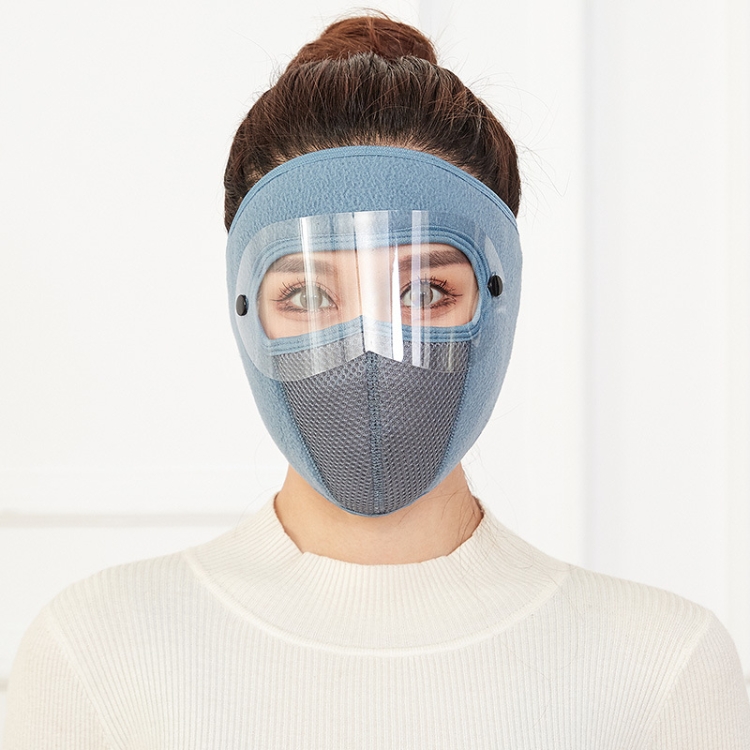 

2 PCS Polar Fleece Meltblown Cloth Hot Wind Cotton Outdoor Travel Warmth Mask, Size: One Size(Blue)