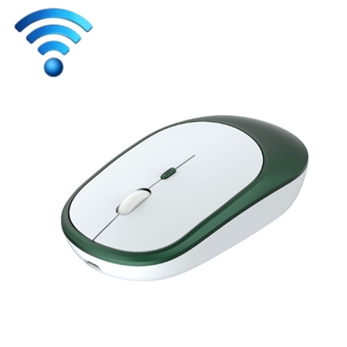 

M030 4 Keys 1600DPI Laptop Office Mute Mouse, Style: Wireless (Ink Green)