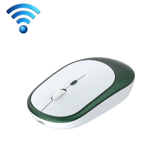 

M030 4 Keys 1600DPI Laptop Office Mute Mouse, Style: Double Mode (Ink Green)