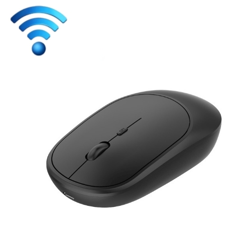 

M030 4 Keys 1600DPI Laptop Office Mute Mouse, Style: Double Mode (Black)