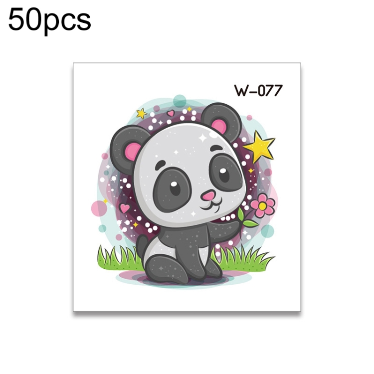 

50 PCS Children Cartoon Animal Flower Arm Sticker Water Transfer Tattoo Sticker(W-077)