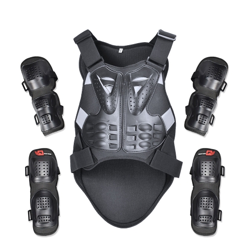 

GHOST RACING GR-HJY08 Motorcycle Adult Protective Gear Anti-Fall Riding Clothes Hard Shell Protective Vest Suit, Size: L(Black)