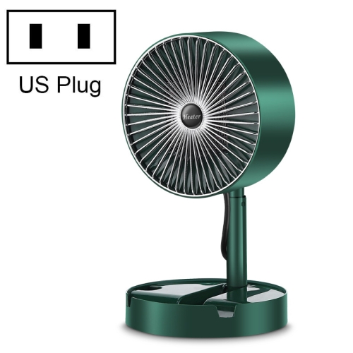 

Student Heater Home Desktop PTC Heating Heater , US Plug(Ink Green)