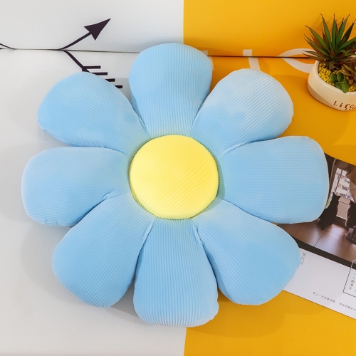 

Small Daisy Flower Soft Elastic Cushion Pillow 37cm(Sky Blue)