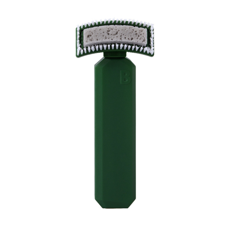 

Multifunctional Add Liquid Kitchen Cleaning Bottle Brush Sink Brush Bathroom Wall Bathtub Sponge Brush(Green)