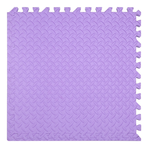 

10 PCS Household Children Bedroom Stitching Leaf Pattern Thick Foam Crawling Mat, Size: 30x1.0cm(Purple)