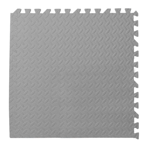 

10 PCS Household Children Bedroom Stitching Leaf Pattern Thick Foam Crawling Mat, Size: 30x1.0cm(Light Grey)