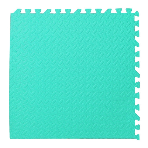 

10 PCS Household Children Bedroom Stitching Leaf Pattern Thick Foam Crawling Mat, Size: 30x1.0cm(Light Green)