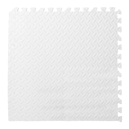 

10 PCS Household Children Bedroom Stitching Leaf Pattern Thick Foam Crawling Mat, Size: 30x1.2cm(White)