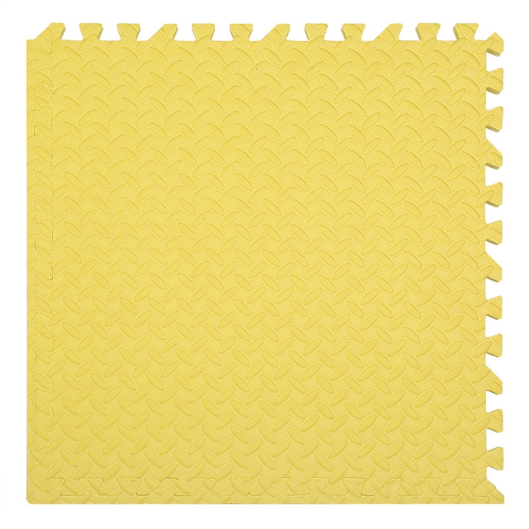

10 PCS Household Children Bedroom Stitching Leaf Pattern Thick Foam Crawling Mat, Size: 60x1.2cm(Yellow)