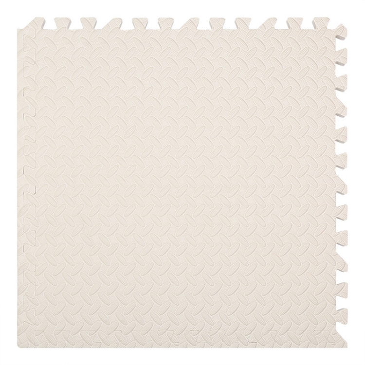 

10 PCS Household Children Bedroom Stitching Leaf Pattern Thick Foam Crawling Mat, Size: 60x1.2cm(Beige)