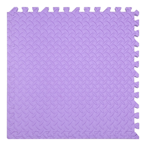 

10 PCS Household Children Bedroom Stitching Leaf Pattern Thick Foam Crawling Mat, Size: 30x2.5cm(Purple)
