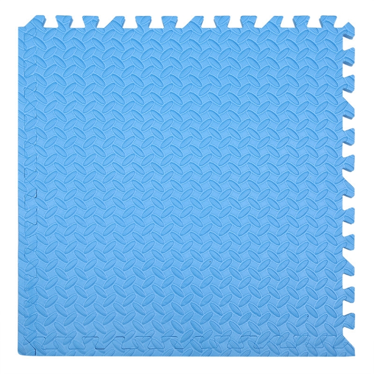 

10 PCS Household Children Bedroom Stitching Leaf Pattern Thick Foam Crawling Mat, Size: 30x2.5cm(Blue)