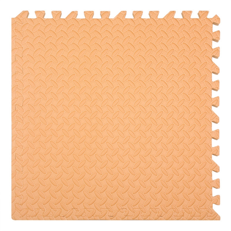 

10 PCS Household Children Bedroom Stitching Leaf Pattern Thick Foam Crawling Mat, Size: 30x2.5cm(Orange)