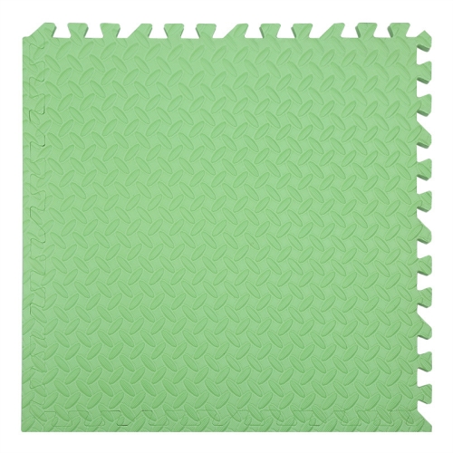 

10 PCS Household Children Bedroom Stitching Leaf Pattern Thick Foam Crawling Mat, Size: 60x2.5cm(Green)