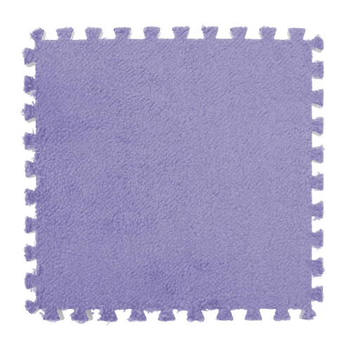 

10 PCS Bedroom Rectangular Stitching Plush Carpet Home Living Room Tatami Foam Crawling Mat, Colour: Purple(30x30cm)