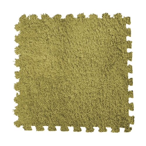 

10 PCS Bedroom Rectangular Stitching Plush Carpet Home Living Room Tatami Foam Crawling Mat, Colour: Grass Green(30x30cm)