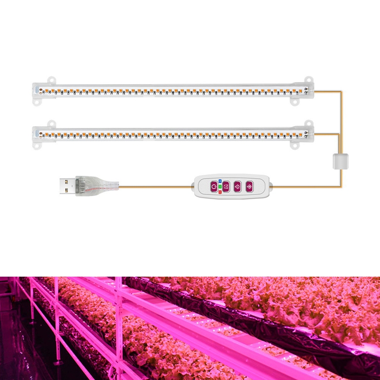 

LED Plant Growth Lamp Time Potted Plant Intelligent Remote Control Cabinet Light, Style: 30cm Two Head(Pink)