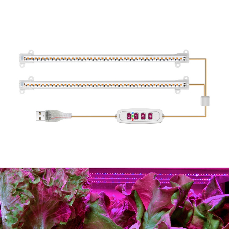 

LED Plant Growth Lamp Time Potted Plant Intelligent Remote Control Cabinet Light, Style: 30cm Two Head(Red Blue)