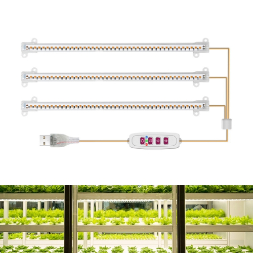 

LED Plant Growth Lamp Time Potted Plant Intelligent Remote Control Cabinet Light, Style: 30cm Three Head(Sunshine)