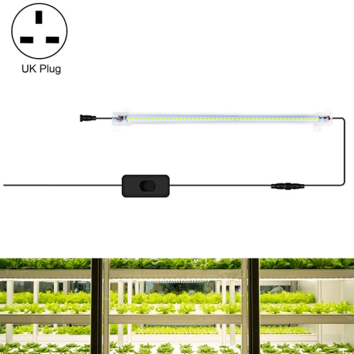 

LED Plant Lamp Household Full Spectral Filling Hard Lamp Strip, Style: 30cm 1 Head(Sun Light UK Plug)