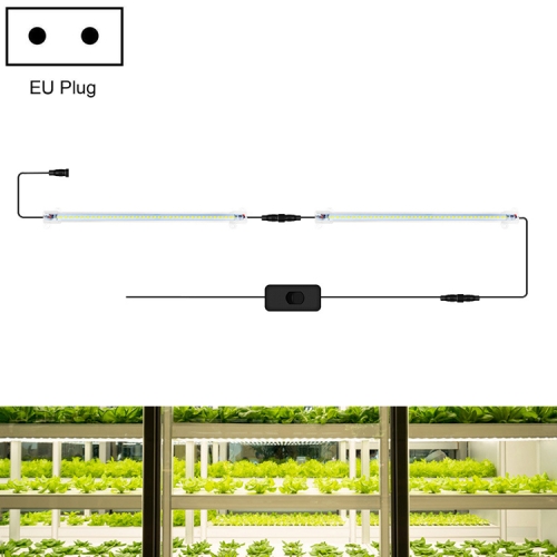 

LED Plant Lamp Household Full Spectral Filling Hard Lamp Strip, Style: 30cm 2 Head(Sun Light EU Plug)