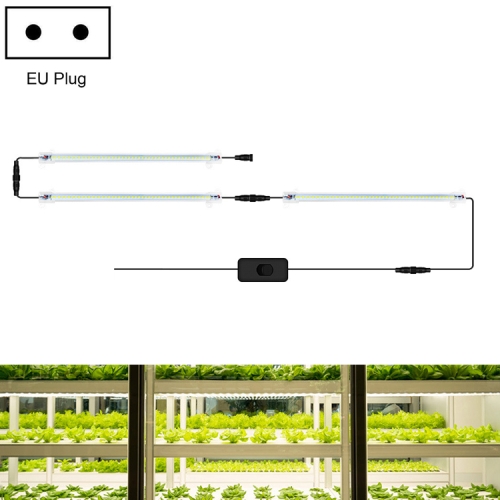

LED Plant Lamp Household Full Spectral Filling Hard Lamp Strip, Style: 30cm 3 Head(Sun Light EU Plug)