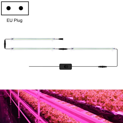 

LED Plant Lamp Household Full Spectral Filling Hard Lamp Strip, Style: 30cm 3 Head(Pink Light EU Plug)