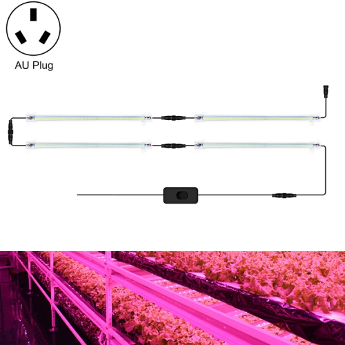 

LED Plant Lamp Household Full Spectral Filling Hard Lamp Strip, Style: 30cm 4 Head(Pink Light AU Plug)