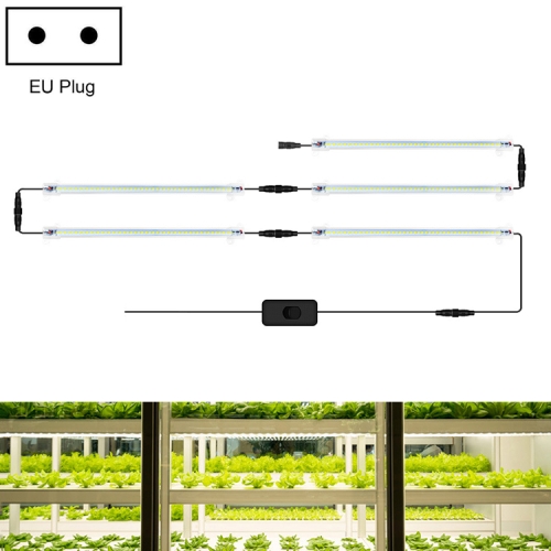 

LED Plant Lamp Household Full Spectral Filling Hard Lamp Strip, Style: 30cm 5 Head(Sun Light EU Plug)