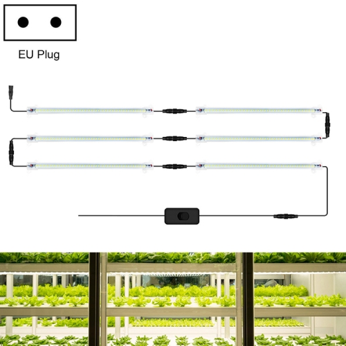 

LED Plant Lamp Household Full Spectral Filling Hard Lamp Strip, Style: 30cm 6 Head(Sun Light EU Plug)