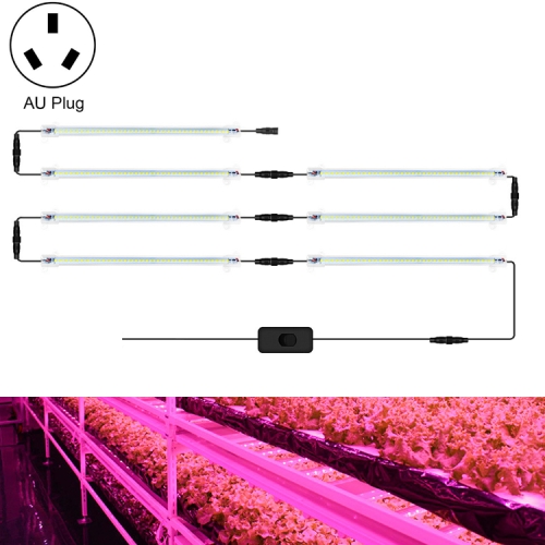 

LED Plant Lamp Household Full Spectral Filling Hard Lamp Strip, Style: 30cm 7 Head(Pink Light AU Plug)