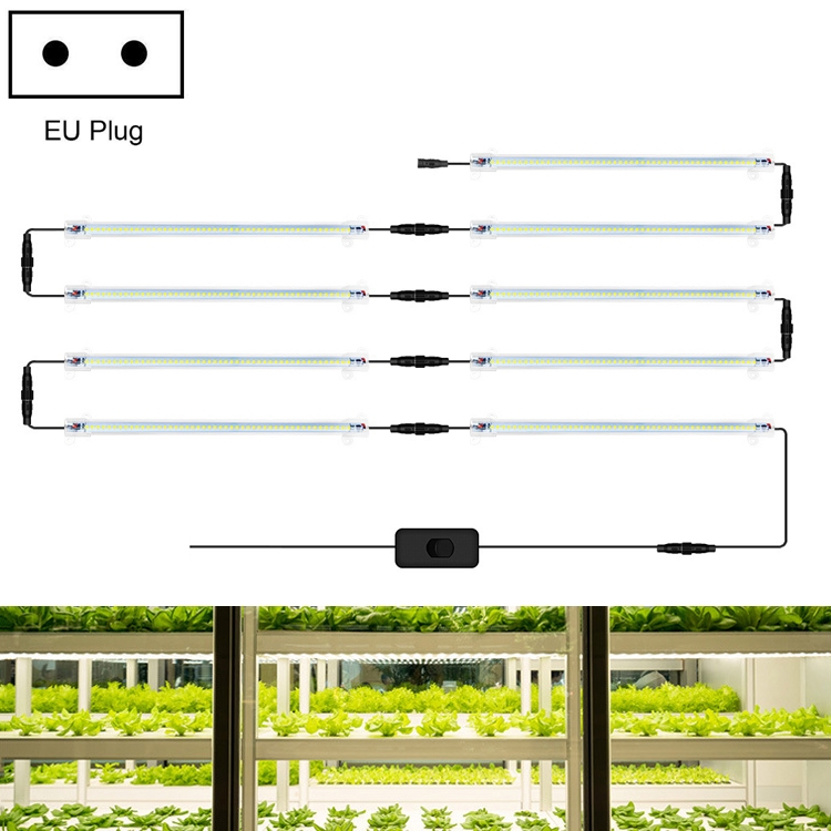 

LED Plant Lamp Household Full Spectral Filling Hard Lamp Strip, Style: 30cm 9 Head(Sun Light EU Plug)