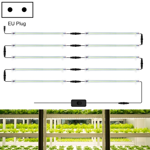 

LED Plant Lamp Household Full Spectral Filling Hard Lamp Strip, Style: 30cm 10 Head(Sun Light EU Plug)